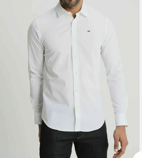 Camisa fashion tommy hilfiger hombre blanca