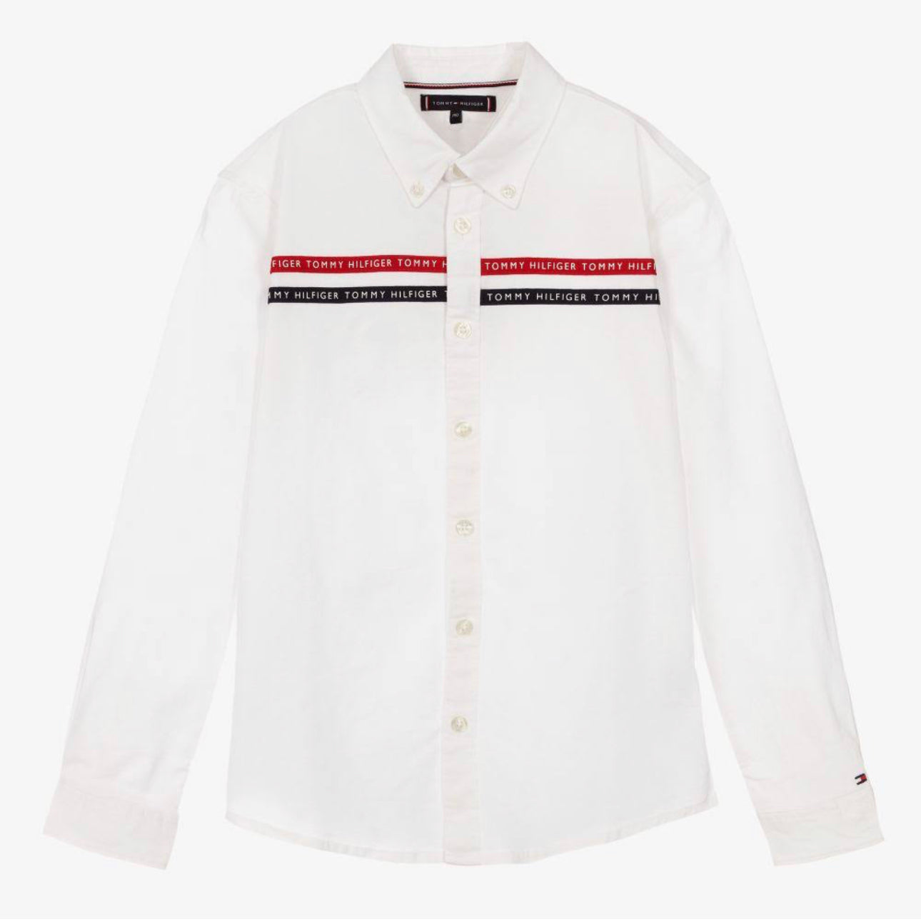 Camisa blanca cheap tommy hilfiger niño