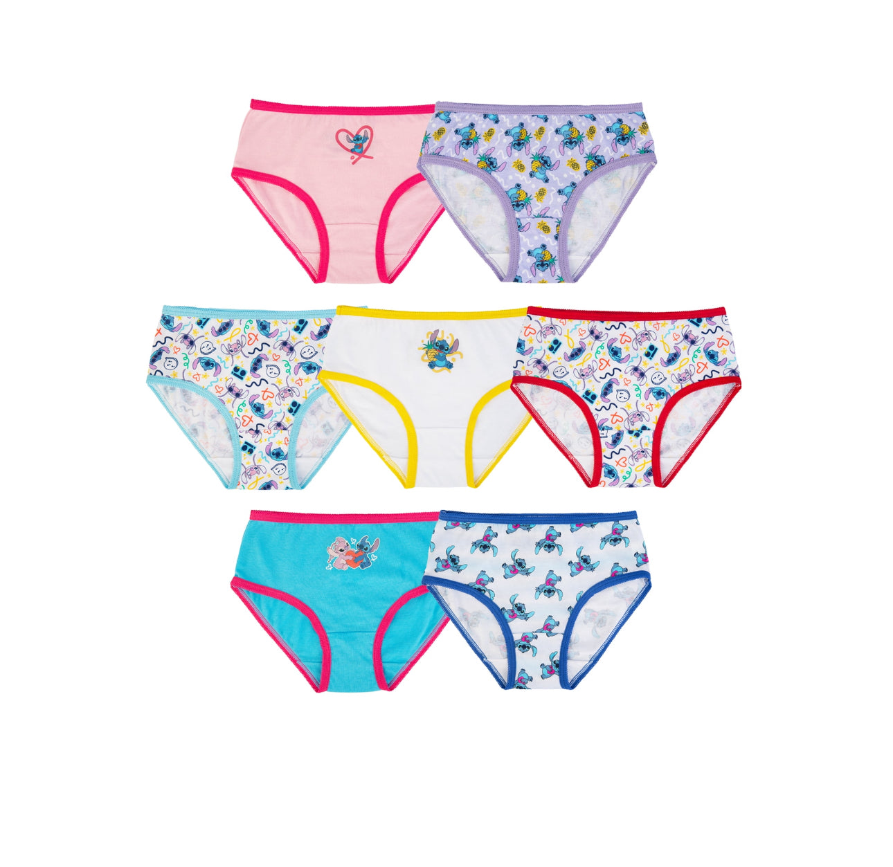 Ropa interior 7 pack Stitch Disney pantie niña