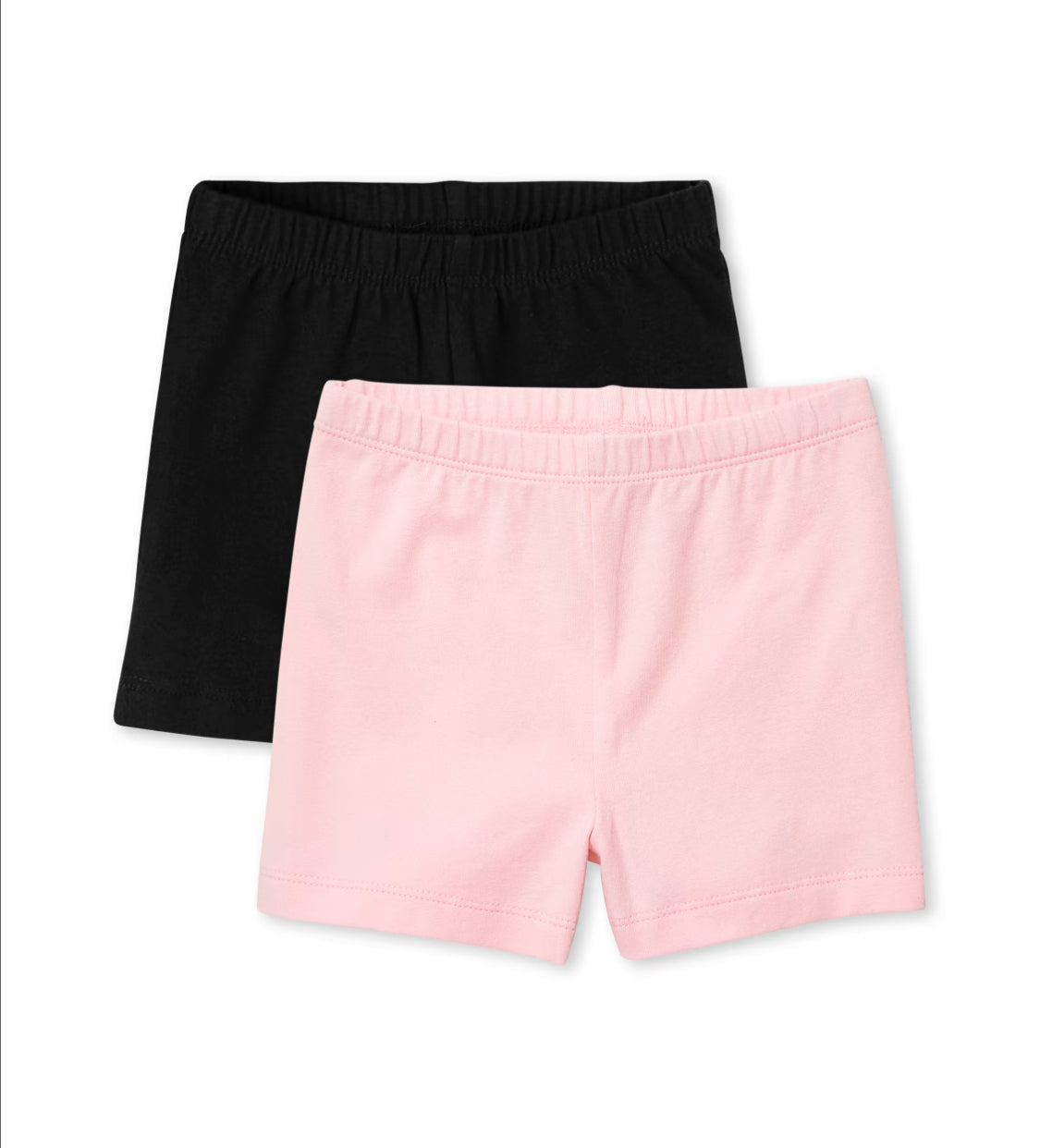 Set 2 bikers shorts negro rosado niña place