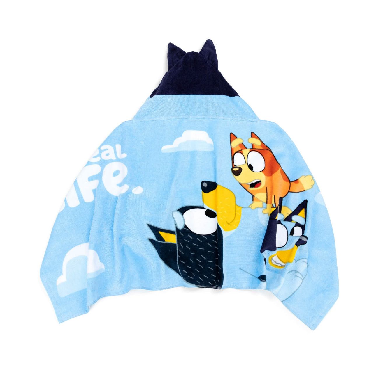 Toalla de baño Bluey con gorro