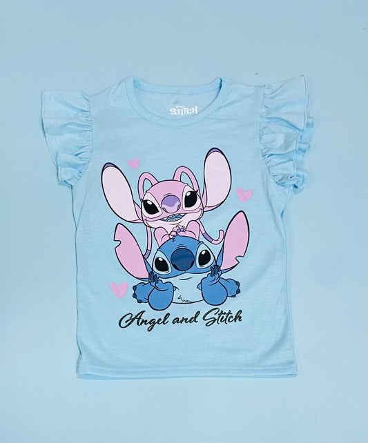 Camisa azul celeste Stitch Disney niña