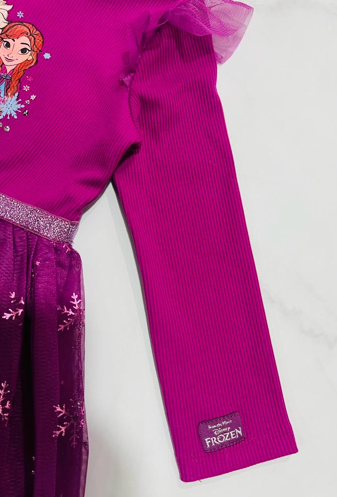 Vestido morado niña Frozen Disney