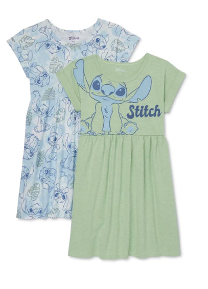 Set 2 vestidos stitch niña