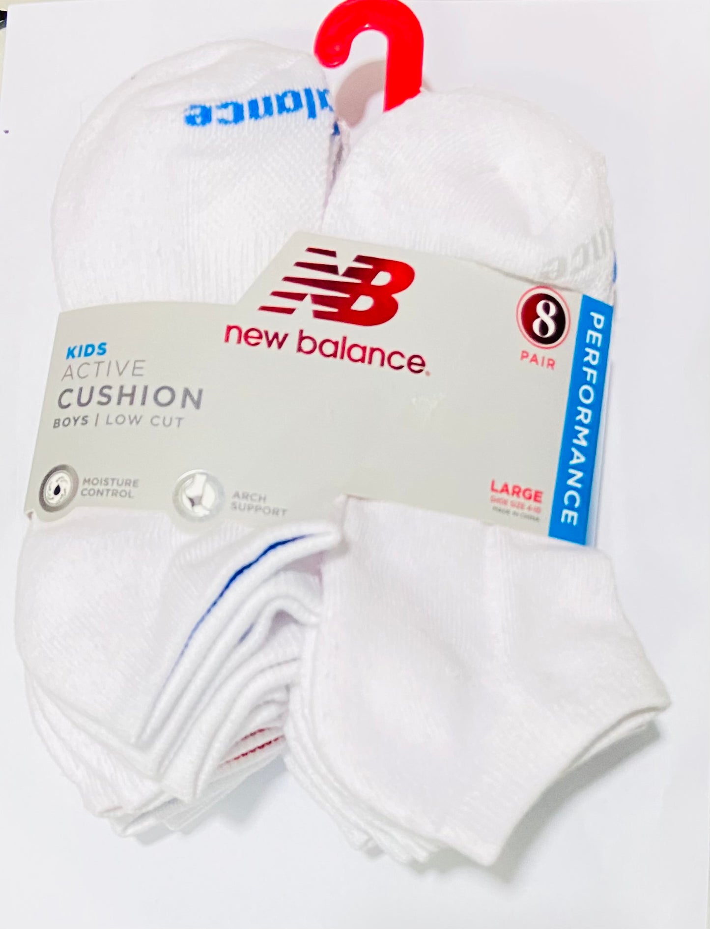 Set 8 pares Calcetines blancos New balance