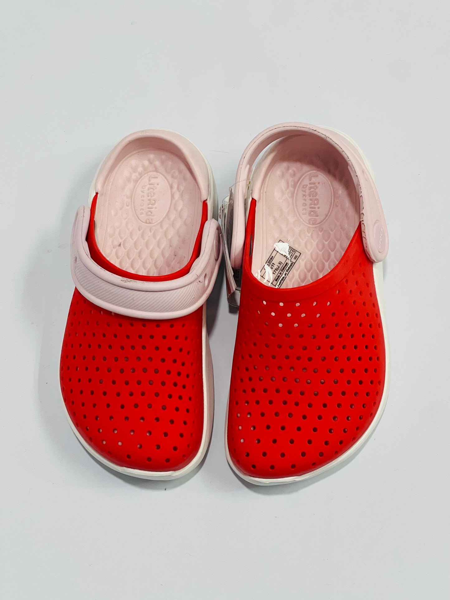 Crocs roja rosada fucsia niña