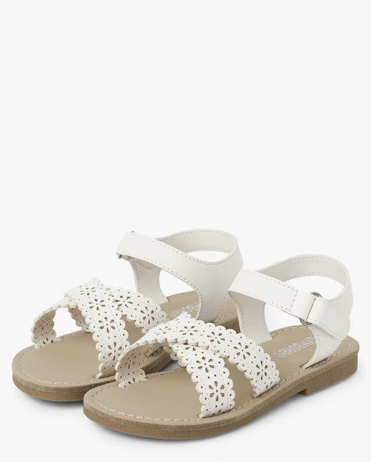 Sandalias blancas gymboree niña