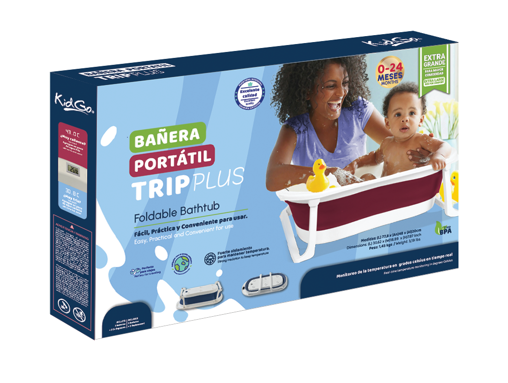 Bañera ocre para bebe Trip Plus KidGo