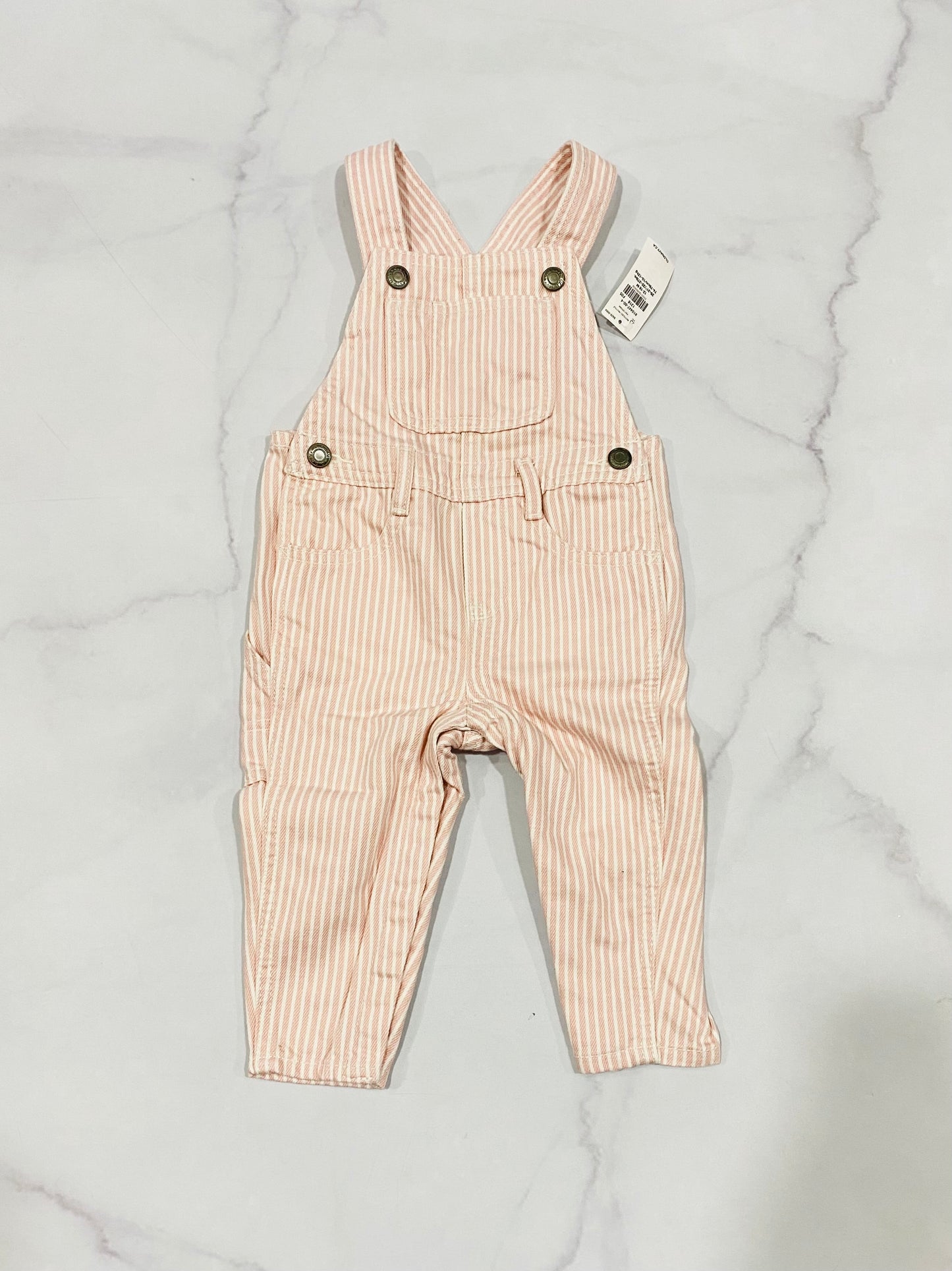 Overall rosado rayas Jumpsuit niña old navy