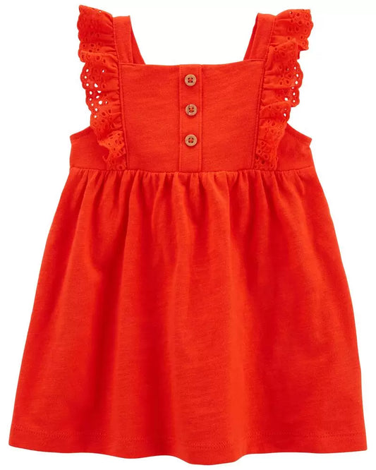 Vestido rojo carters bebe niña