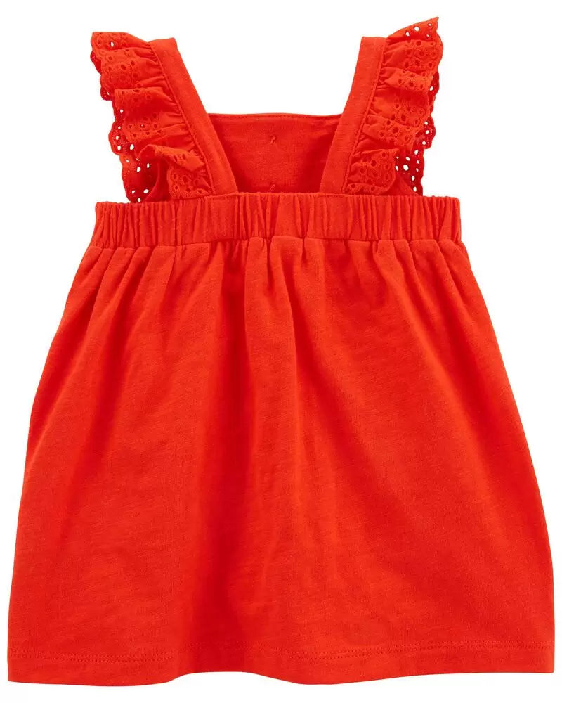 Vestido rojo carters bebe niña