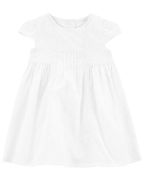 Vestido blanco   bebe niña Carters