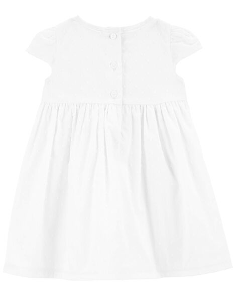 Vestido blanco   bebe niña Carters