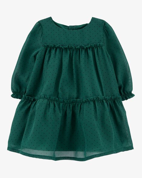 Vestido verde bebe niña Carters