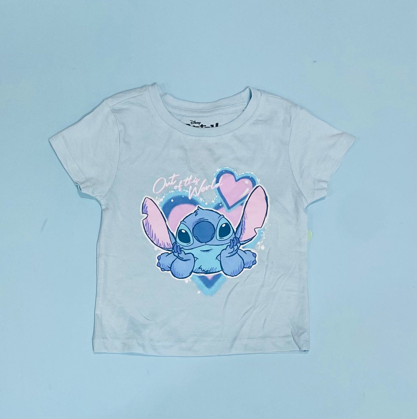 camisa azul celeste Stitch Disney niña