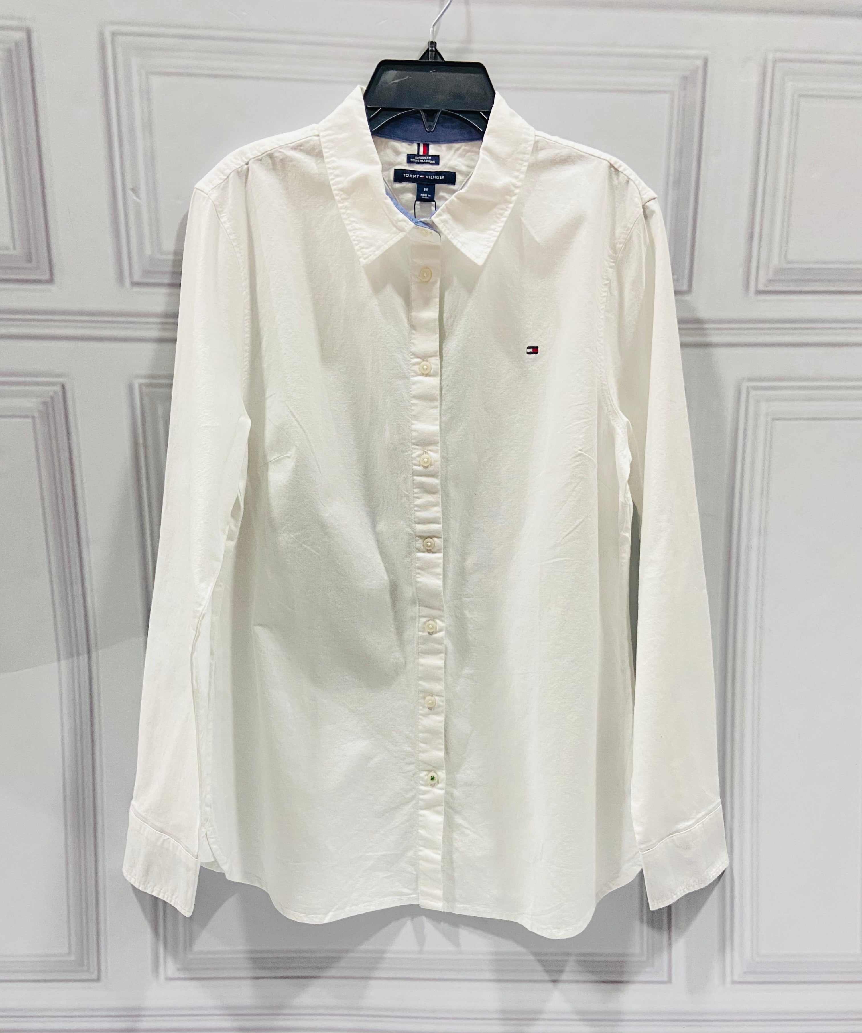 Camisa Tommy Hilfiger blanca mujer Kima Shop HN