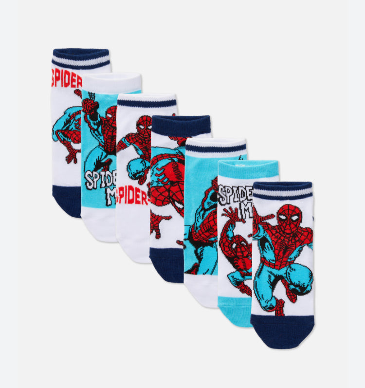 Calcetines set 7 pares niño Spiderman