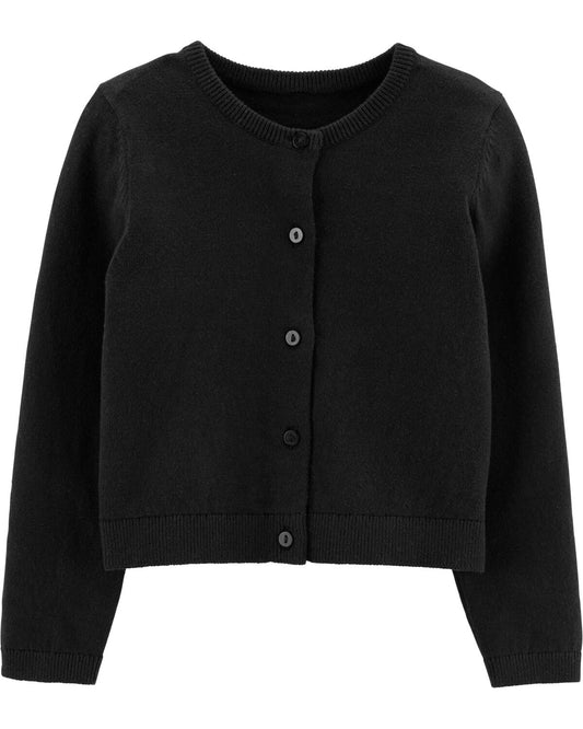 Sueter negro cardigan carters niña