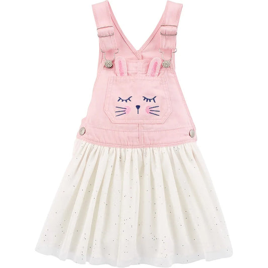 Vestido Overall Oshkosh conejo rosado tutu