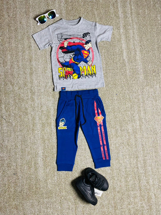 Set 2 piezas pijama superman niño