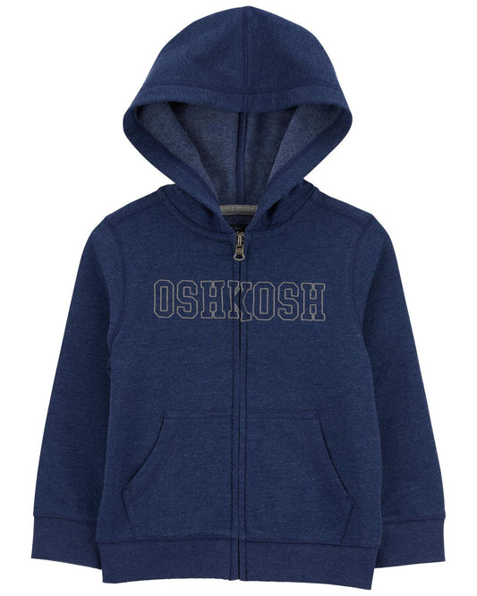 Sueter azul con gorro Oshkosh niño 2 a 12 años hoodie