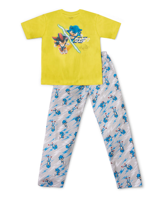 Pijama Sonic Amarillo Gris Niño St Jack’s 85711344