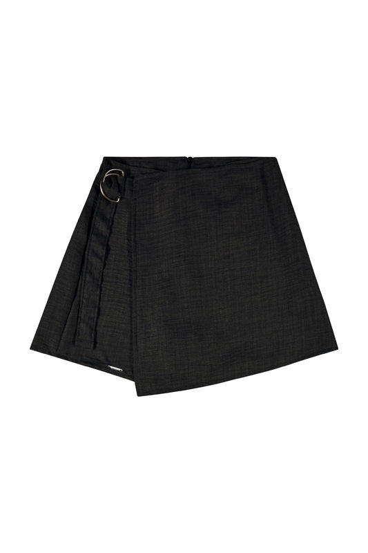 Shorts-Falda Gloss Negra Niña Grande 31834