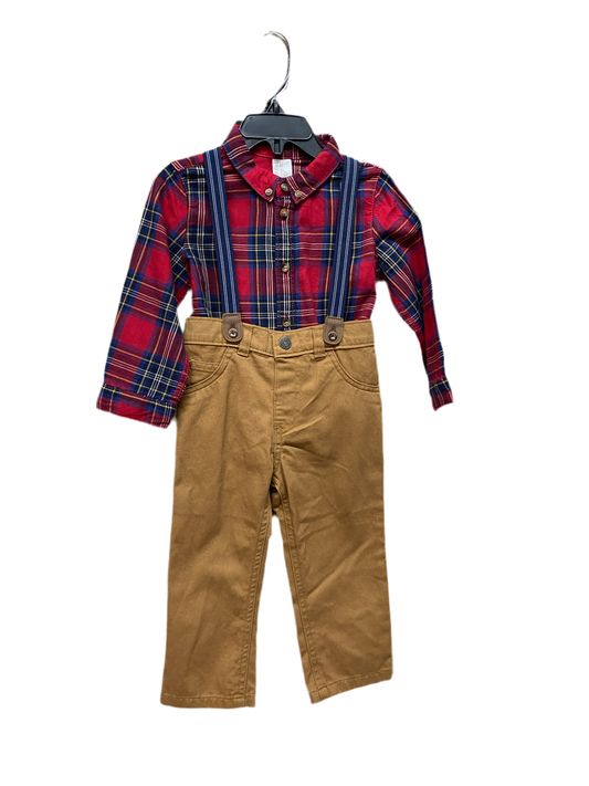 Set 3 piezas bebe niño h&m tirantes pantalon