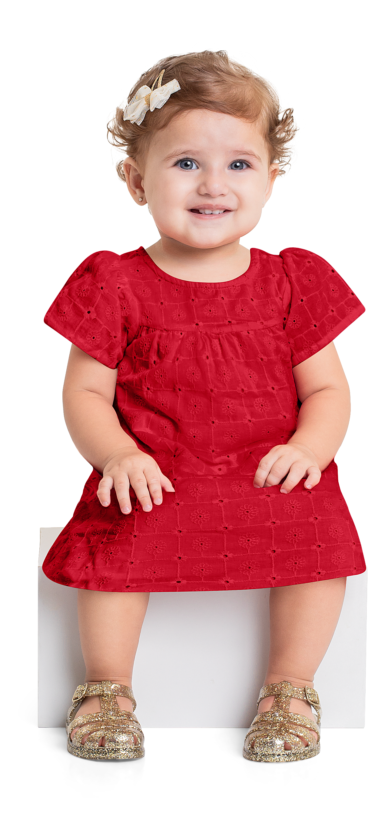 Vestido rojo quimbybaby bebe niña 34150