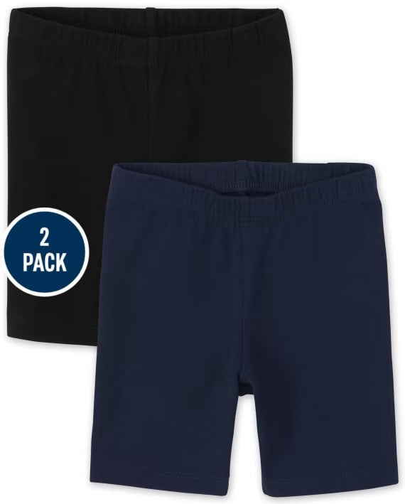 Set 2 bikers shorts negro azul niña place 3020093