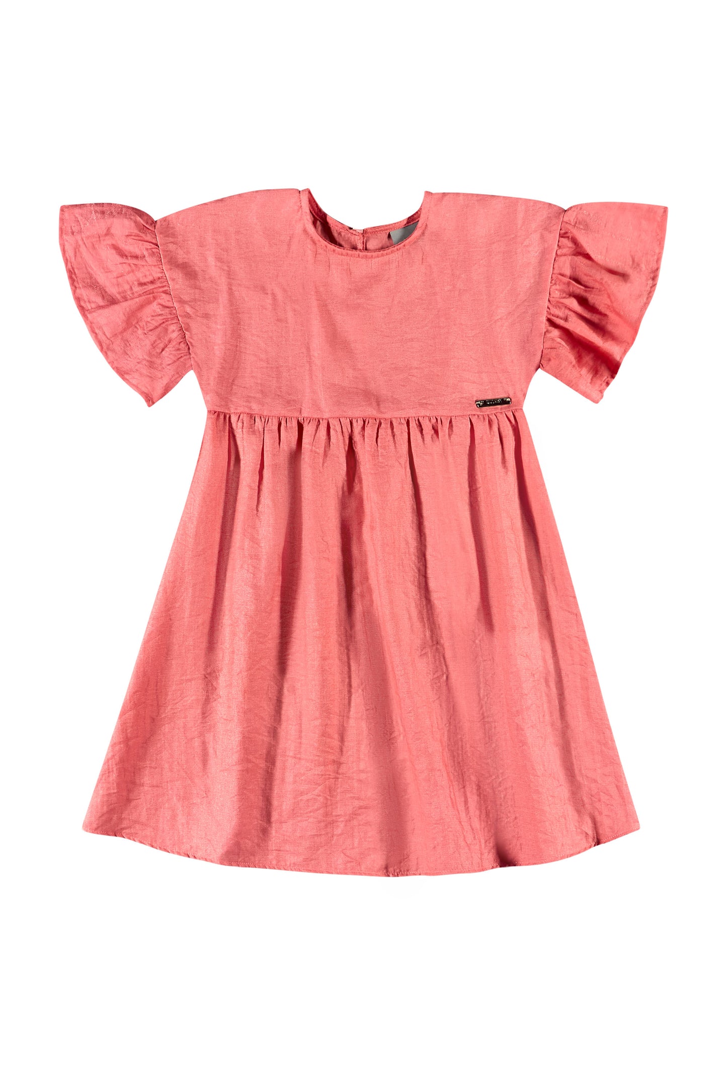 Vestido salmon rosado quimbykids niña 34176