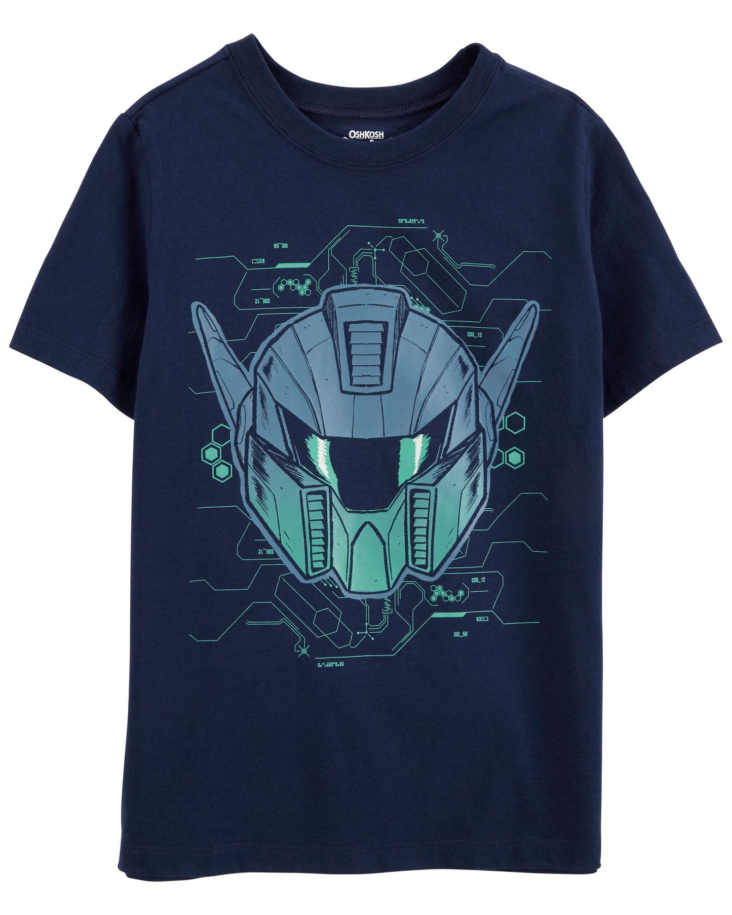 Camisa azul robot niño oshkosh