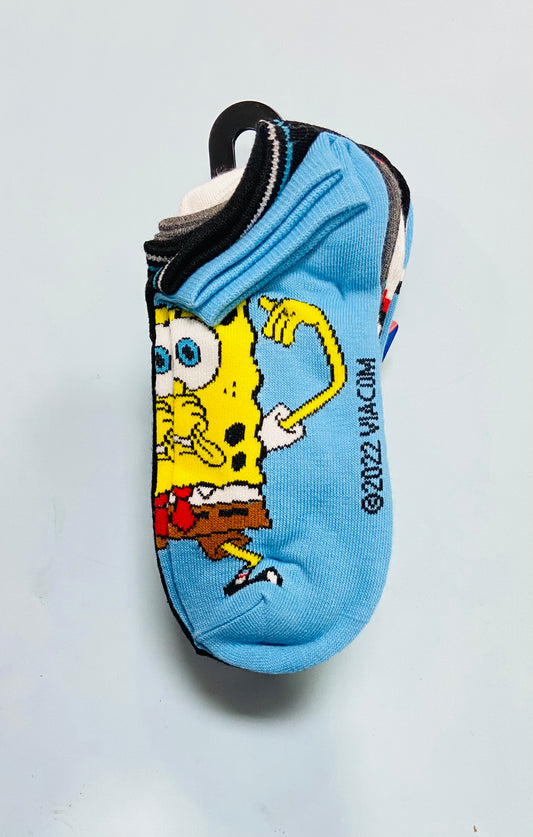 Set 9 Pares Calcetines Bob Esponga Niño niña