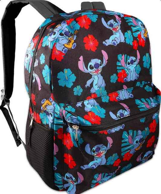 Mochila stitch negra niña