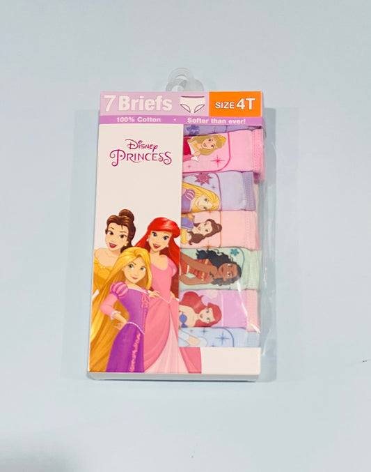 Ropa interior 7 pack princesas Disney pantie niña