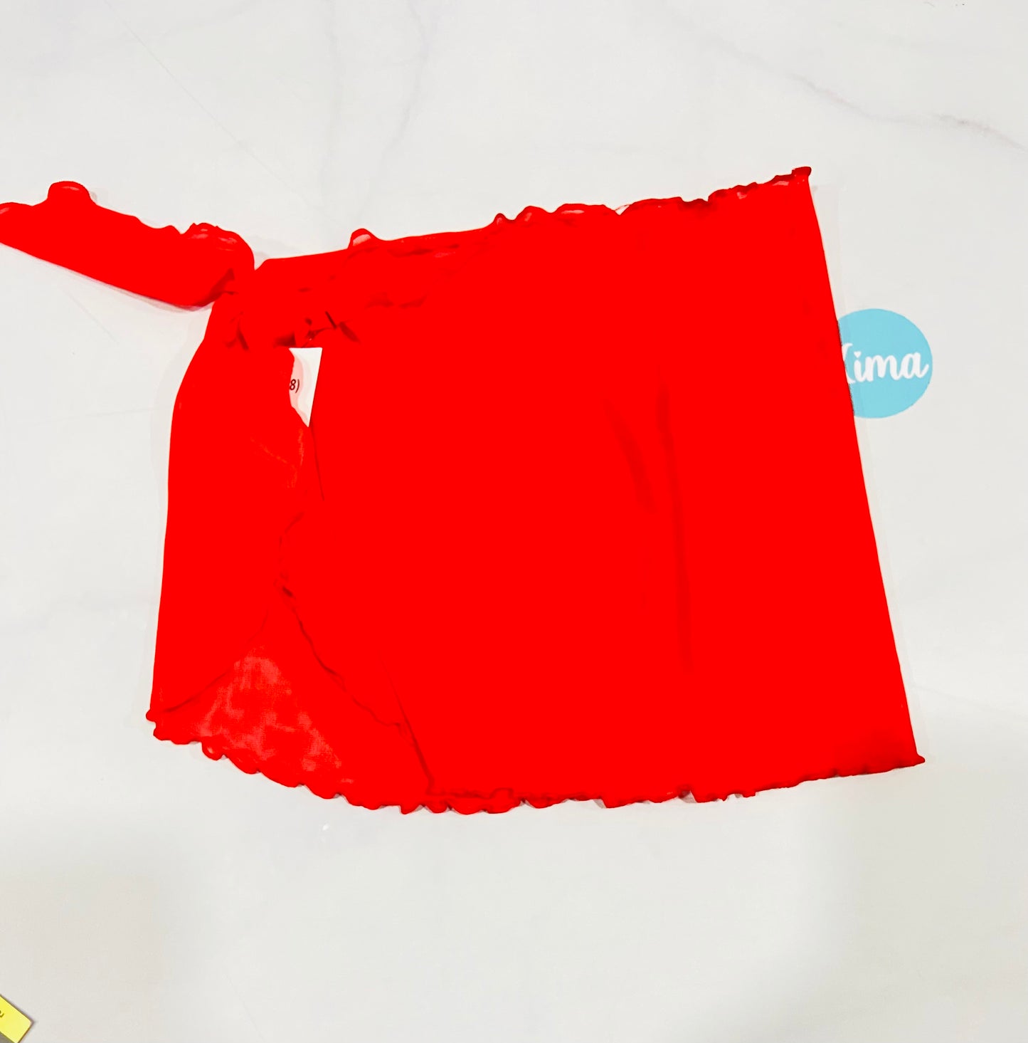 Traje de baño 2 piezas rojo niña (solo traje)