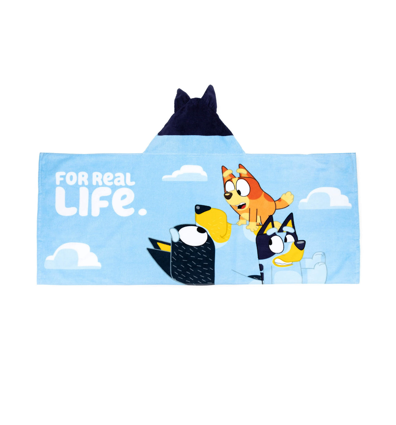 Toalla de baño Bluey con gorro