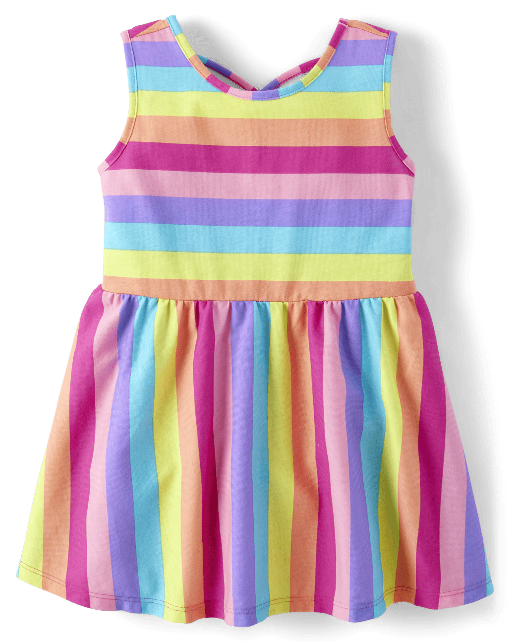 Vestido rayas colores childrens place niña