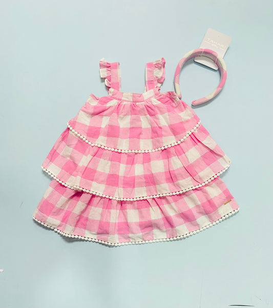 Vestido rosado niña