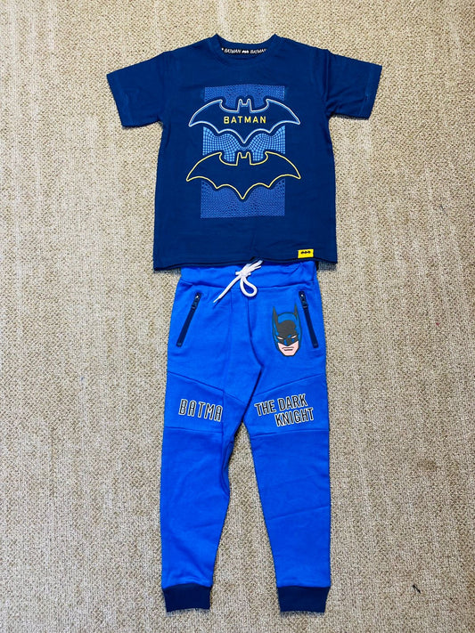 Set conjunto 2 piezas Batman buzo y camisa azul niño