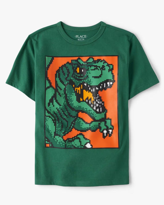 Camisa verde dinosaurios Childrens Place niño