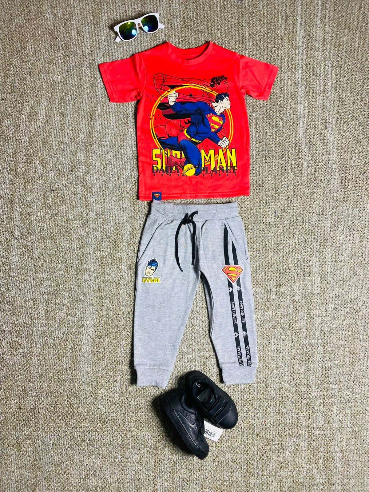 Set 2 piezas pijama superman niño