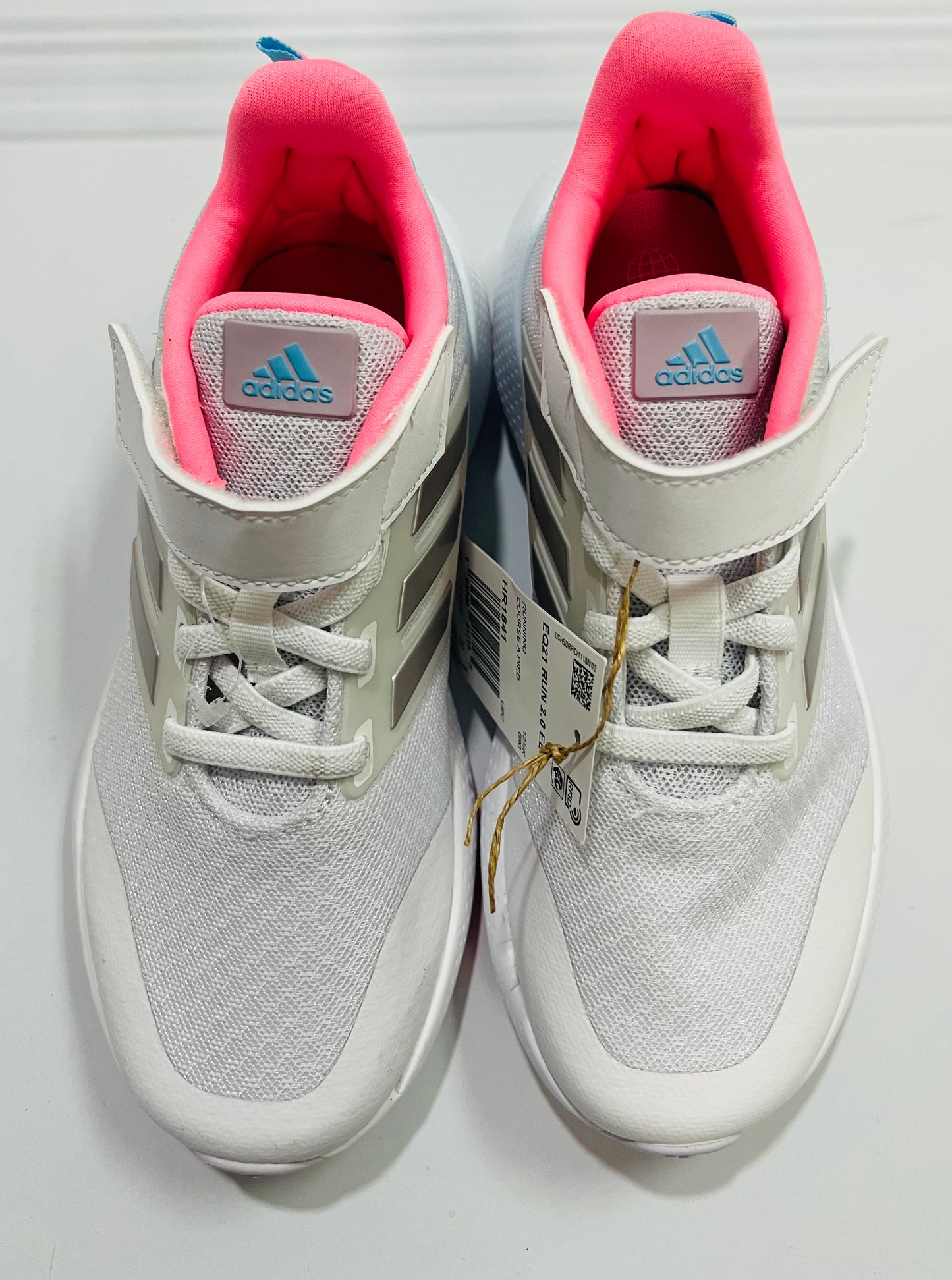 Tenis Adidas blanco rosado niña