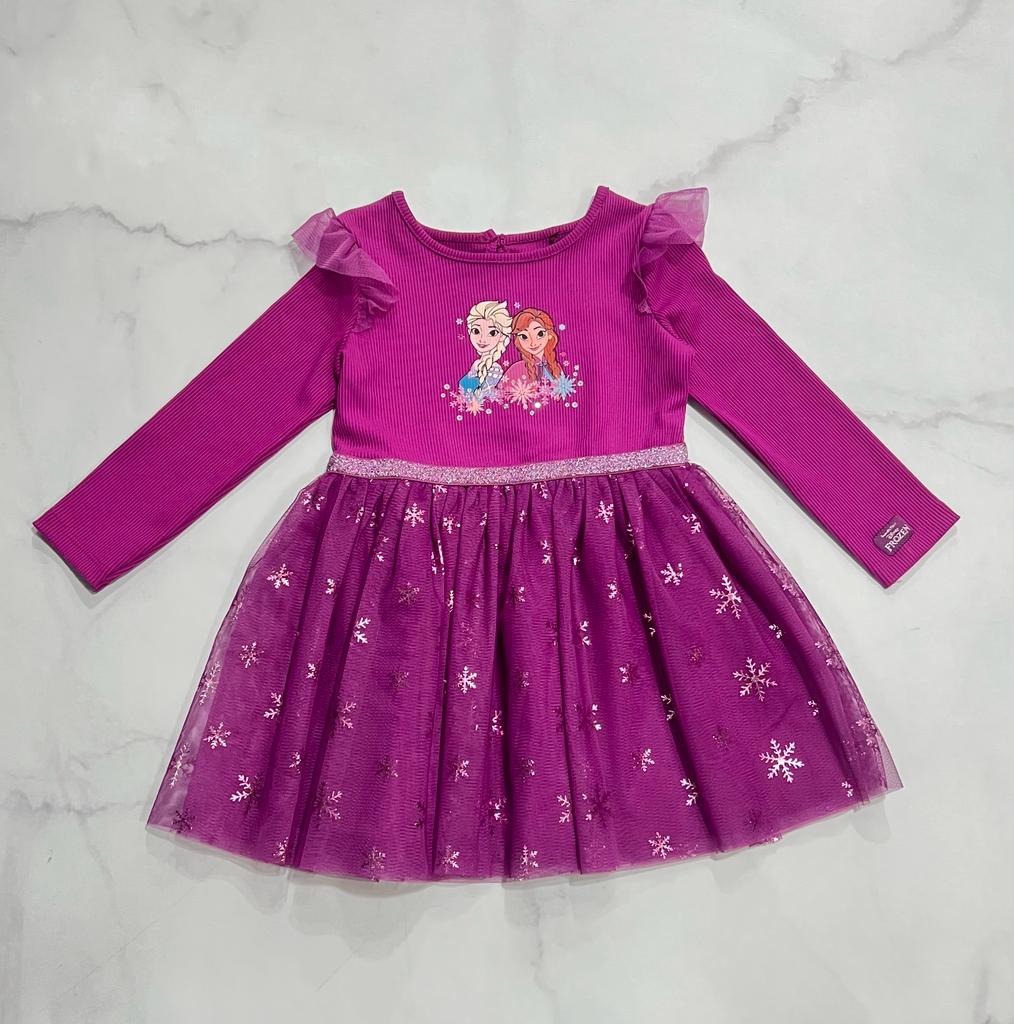 Vestido morado niña Frozen Disney