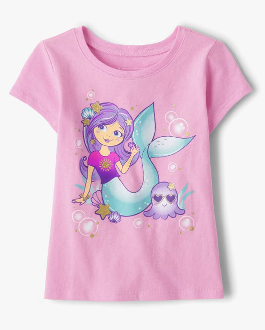 Camisa rosada sirena Childrens Place niña