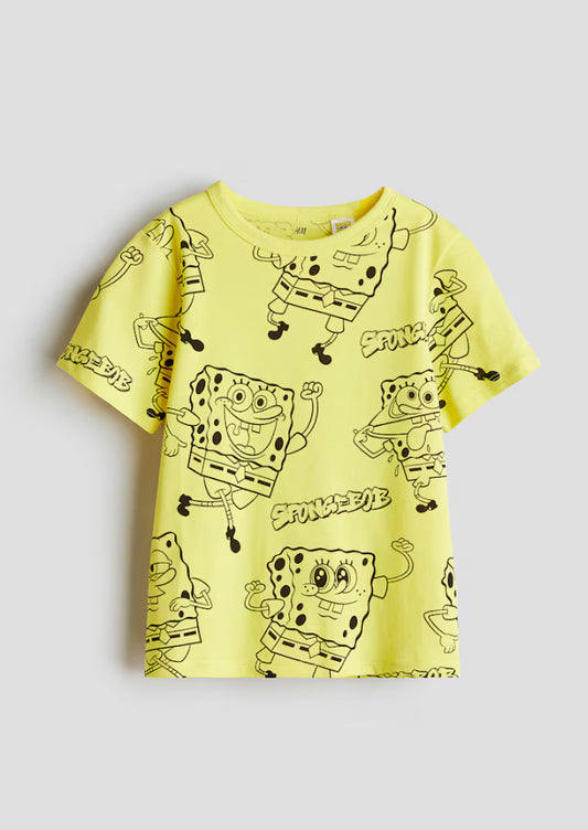 Camisa amarilla Bob Sponga H&M niño