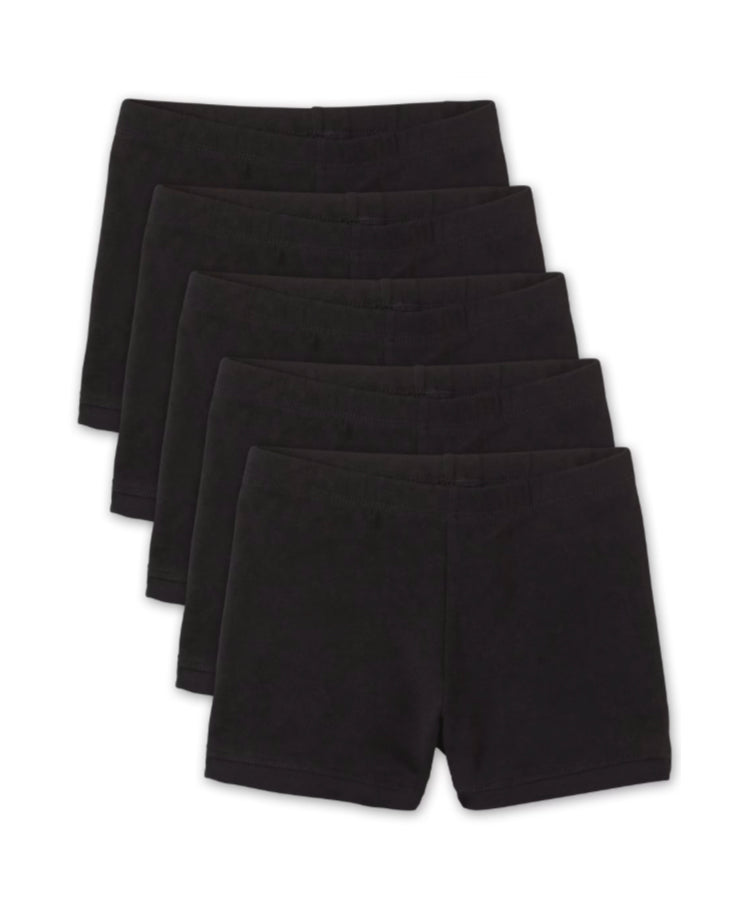 Set 5 bikers shorts negro niña place