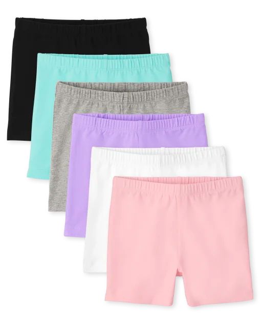 Set 6 bikers shorts colores niña place 3028484