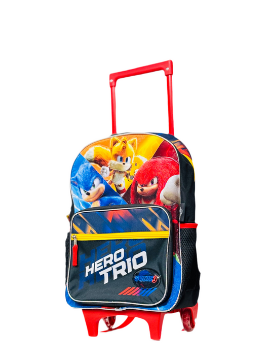 Mochila Sonic con ruedas 16" 7450122134962