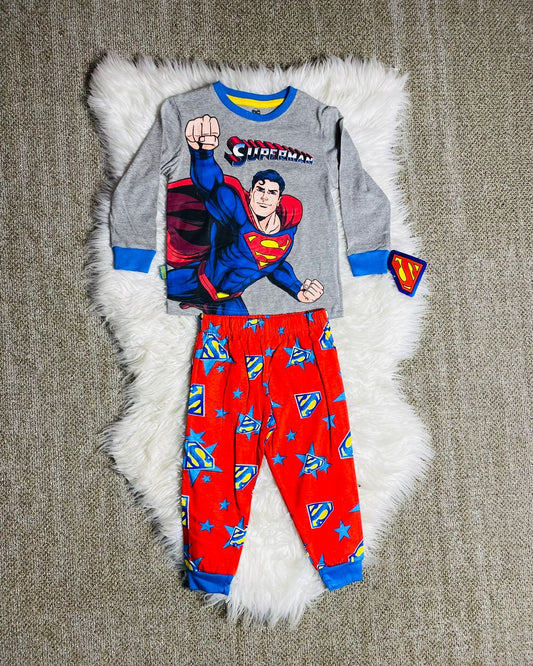 Set 2 piezas pijama superman niño